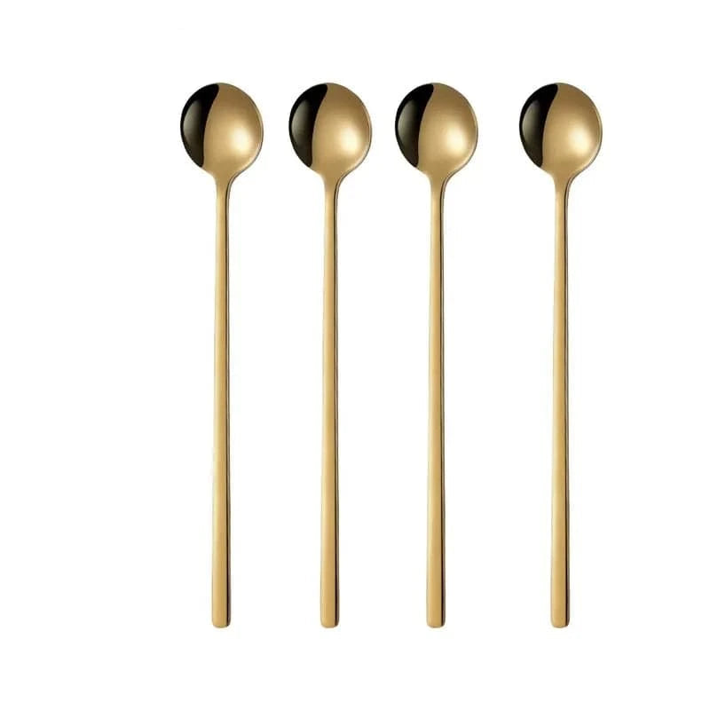 InMyKitchen - 4 Gold Small Spoons