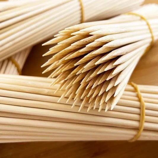 InMyKitchen - 180 Natural Bamboo BBQ Skewers