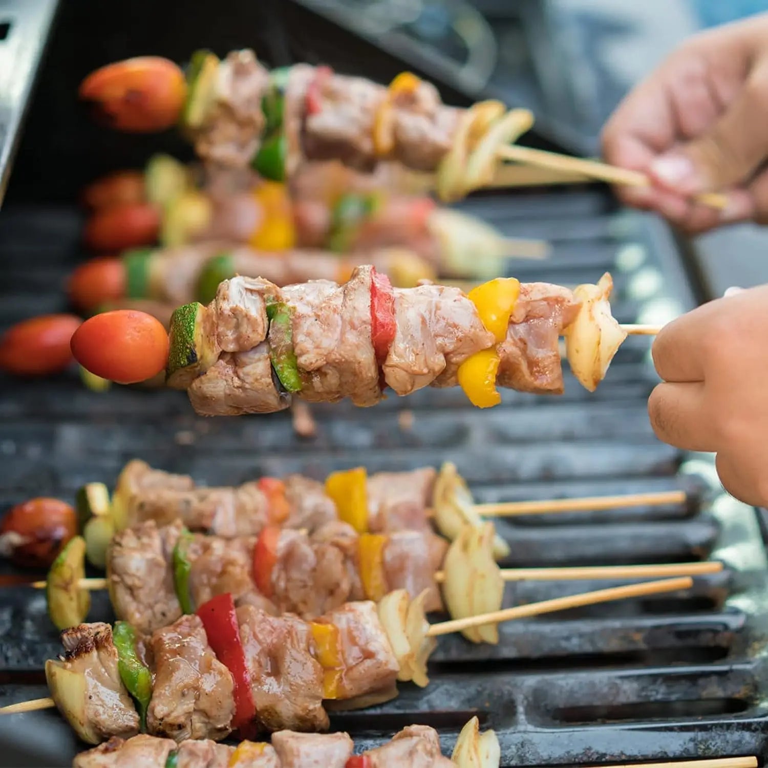 InMyKitchen - 180 Natural Bamboo BBQ Skewers
